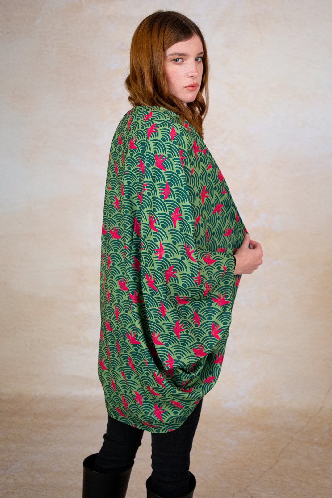 Kimono Nagoya Peonias Verde