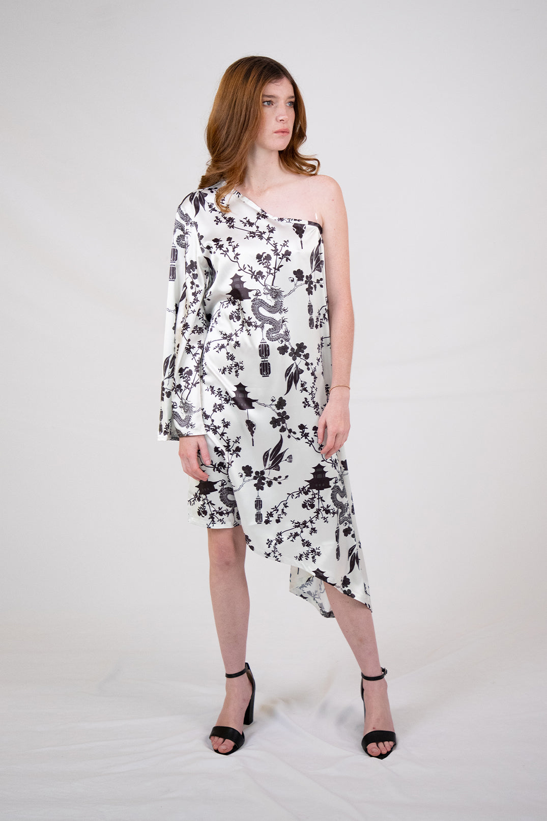 Vestido Pekin Dragon Blanco