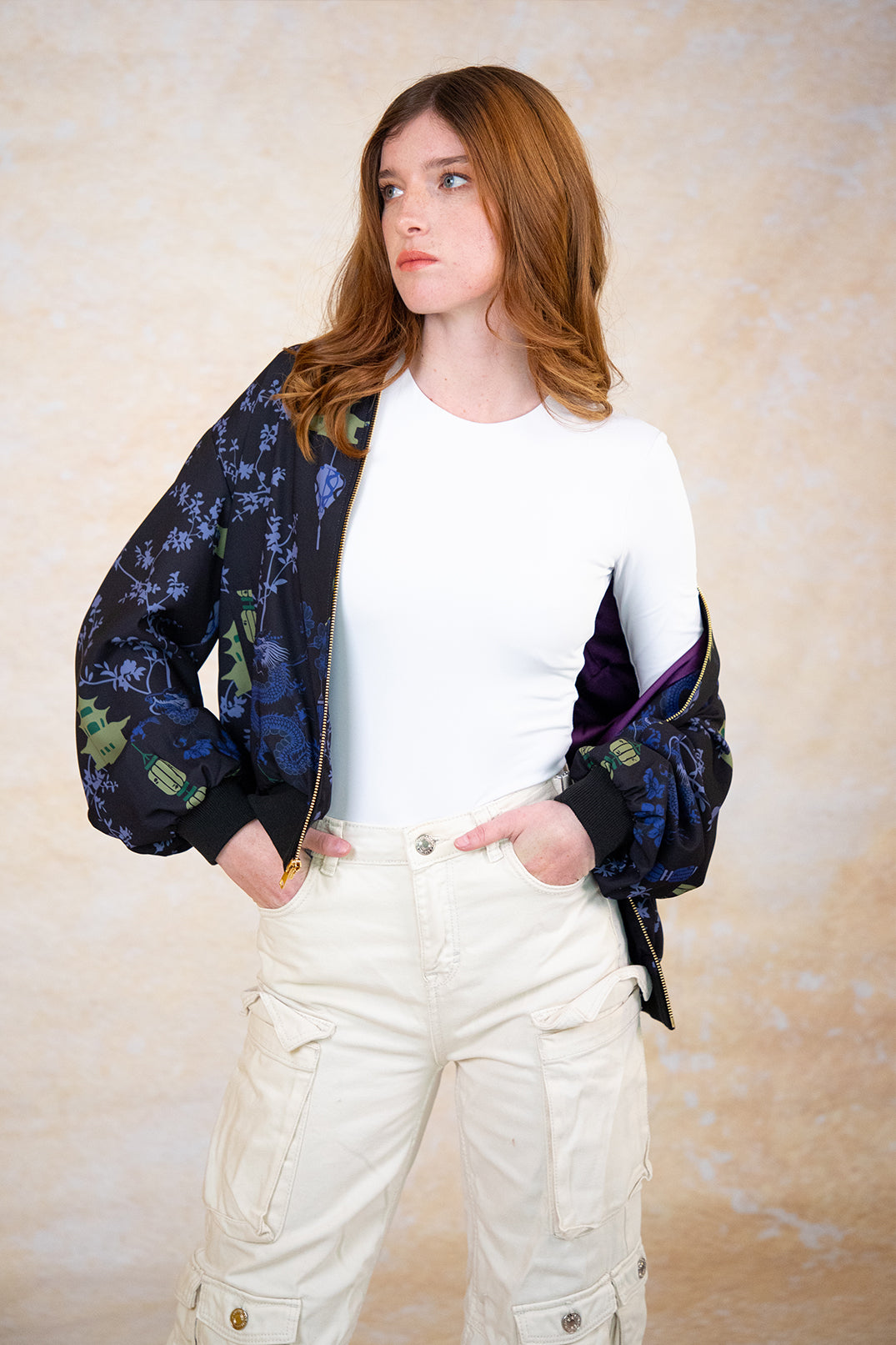 Chaqueta Narita Dragon Morado