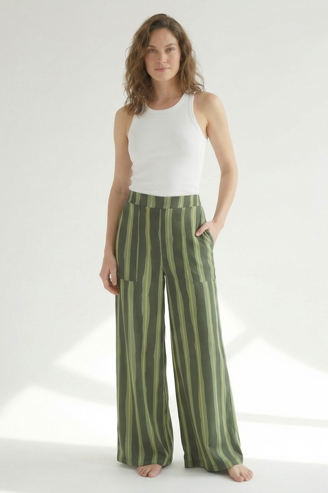 Pantalon Igua Rayas Verde
