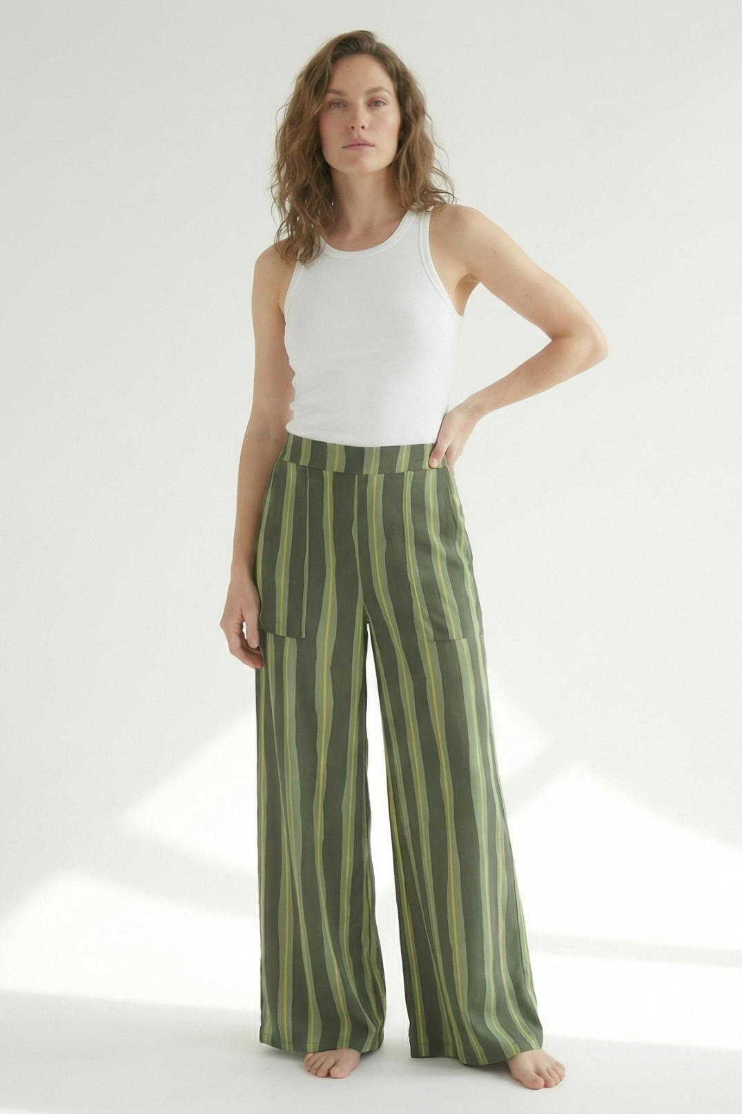 Pantalon Igua Rayas Verde