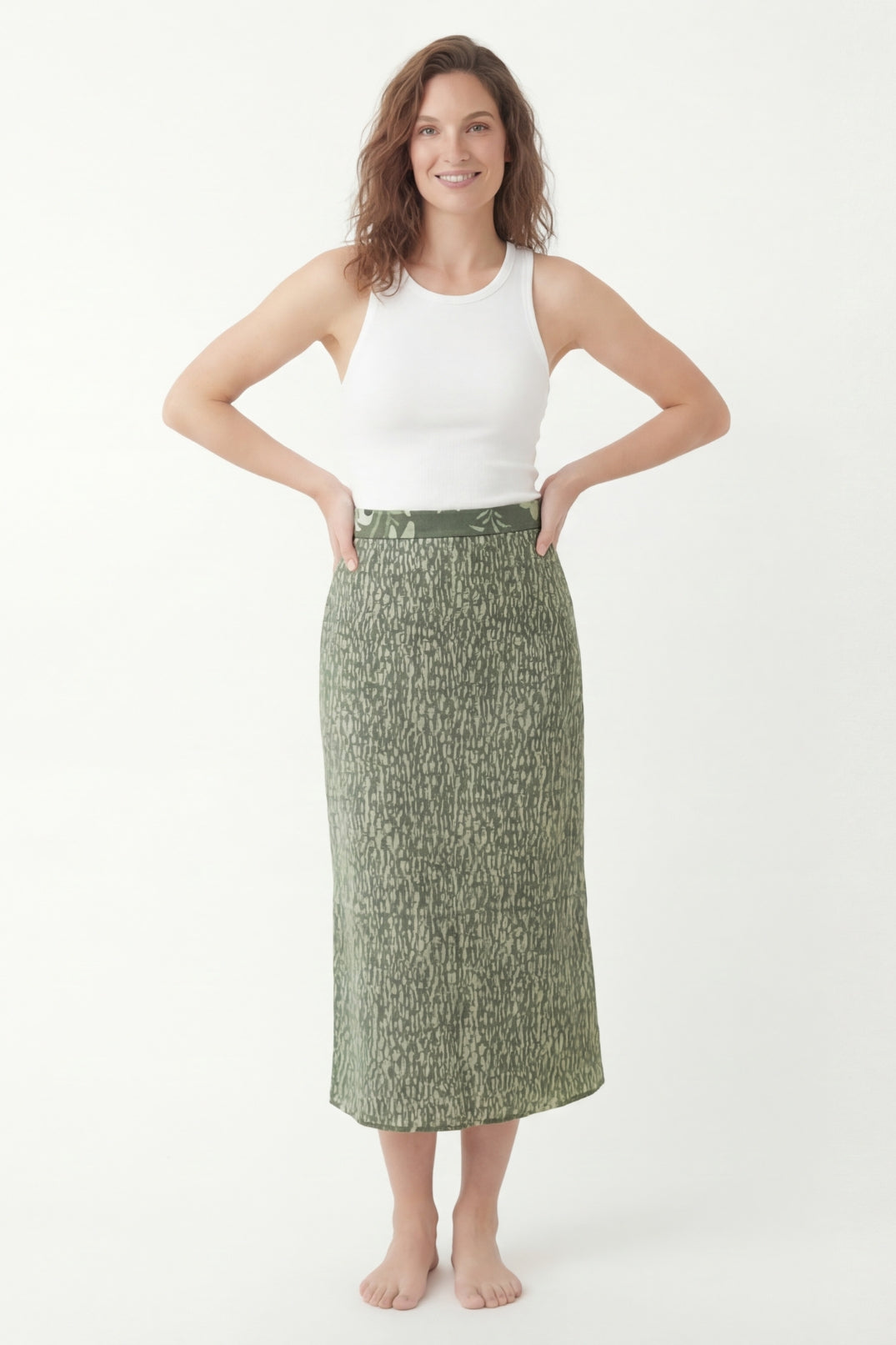 Falda Maia Puntos Verde