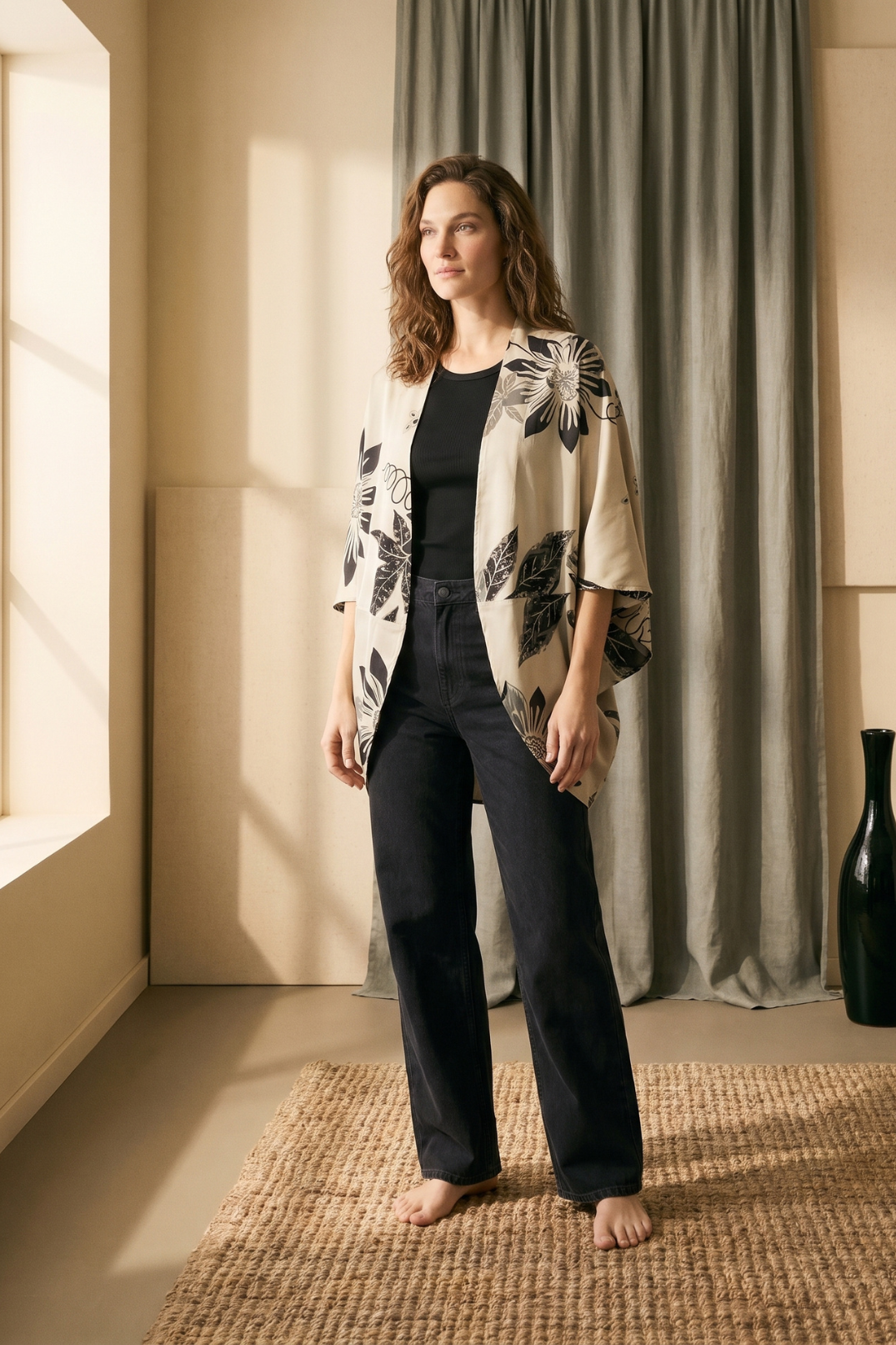 Kimono Savia Achira Negro
