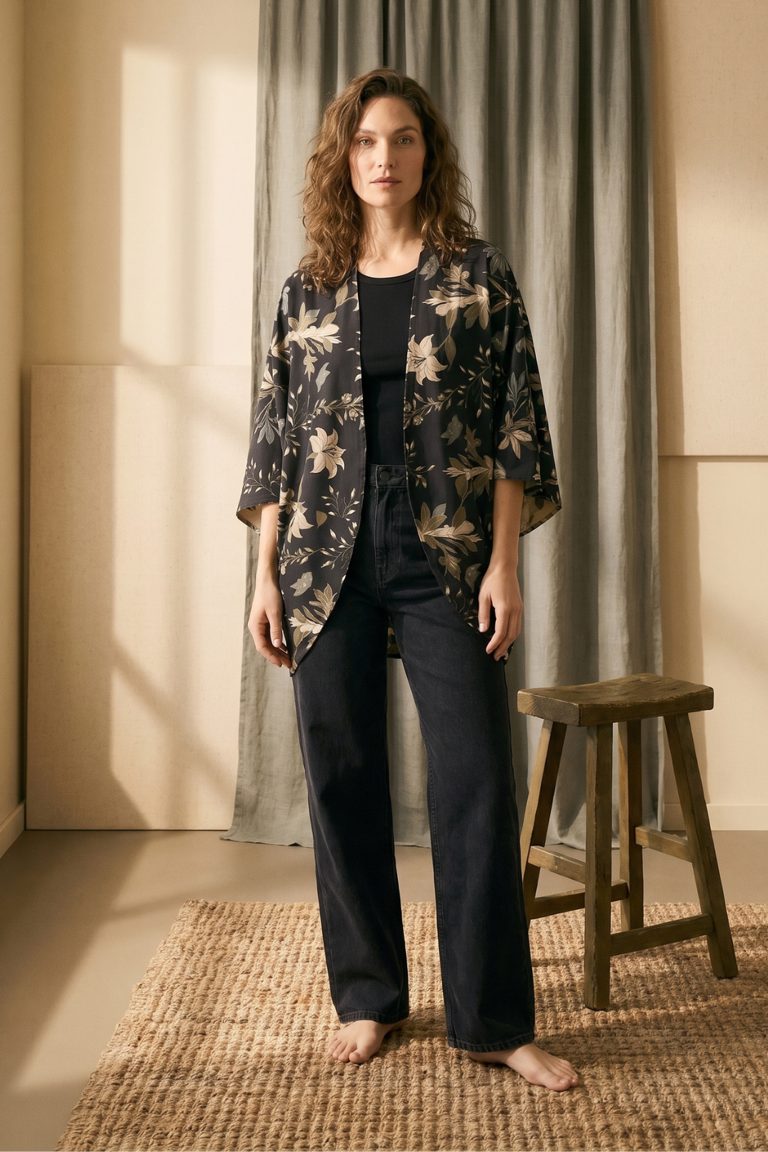 Kimono Savia Achira Negro