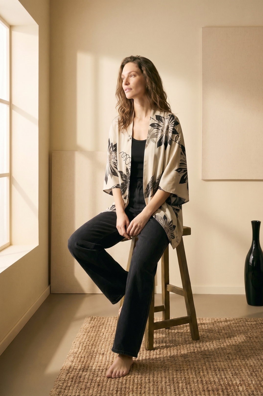 Kimono Savia Achira Negro