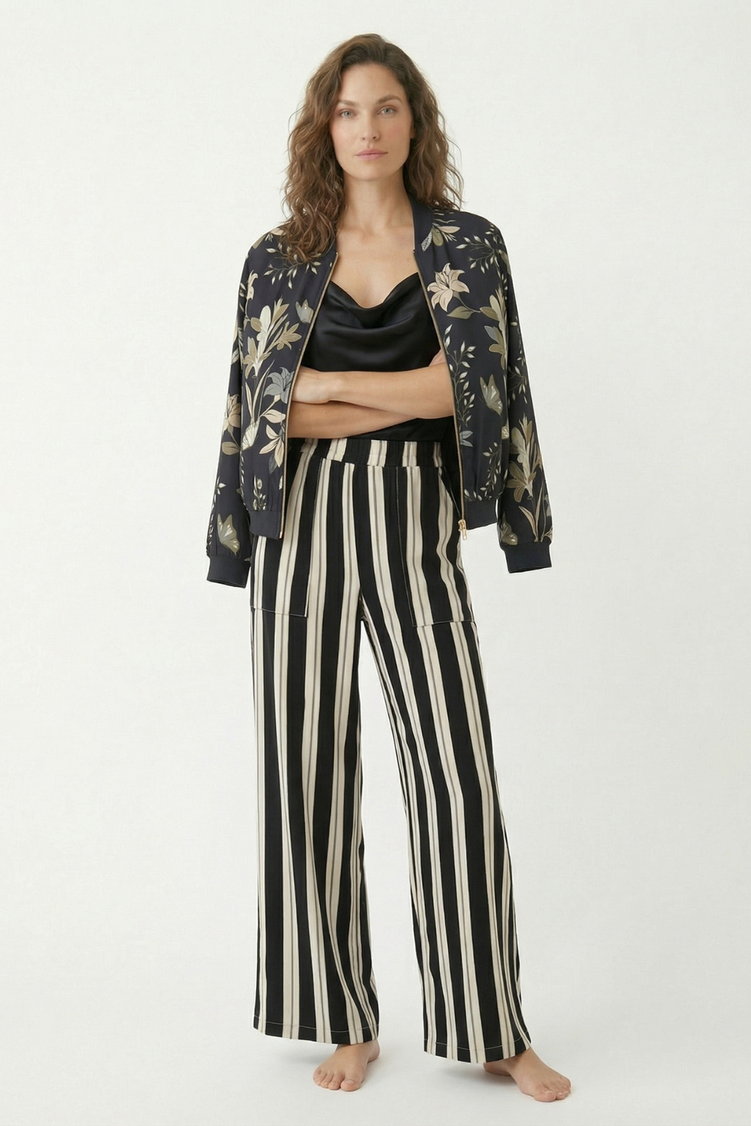 Pantalon Igua Rayas Negro