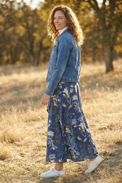 Falda Yuma Puntos Azul