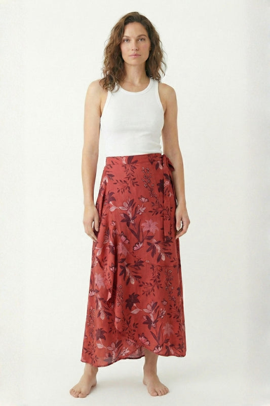 Falda Yuma Puntos Burgundi