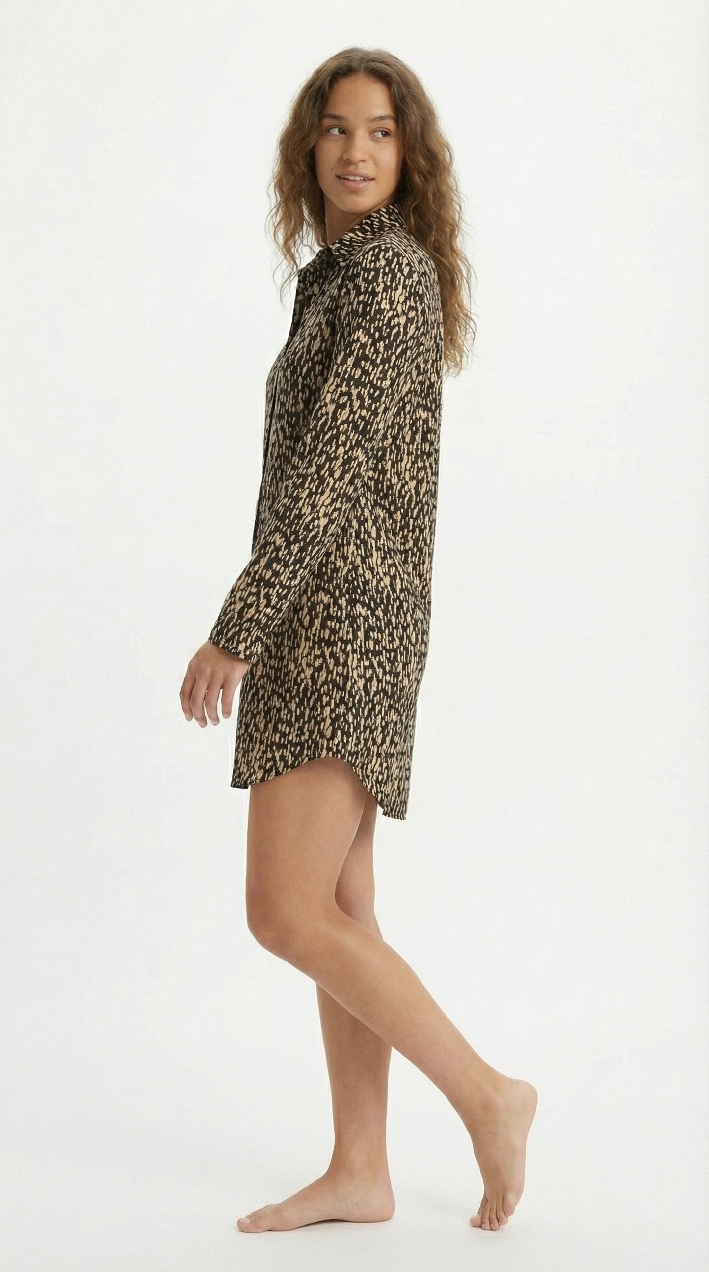 Vestido Suaza Puntos Negro