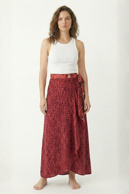 Falda Yuma Puntos Burgundi