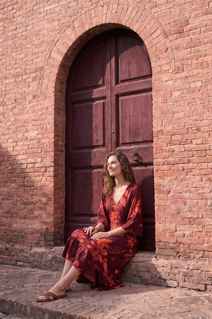 Vestido Magdalena Chulupa Burgundi