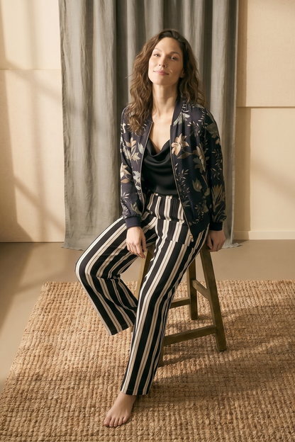 Pantalon Igua Rayas Negro