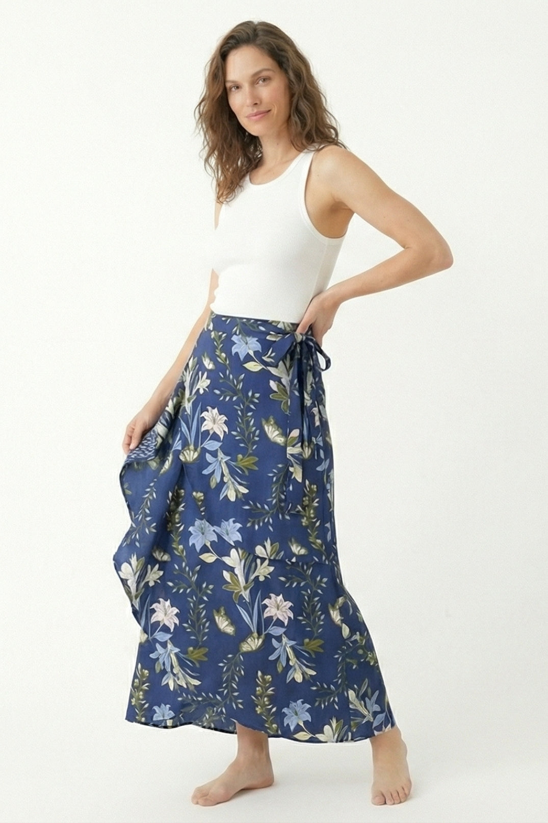 Falda Yuma Puntos Azul