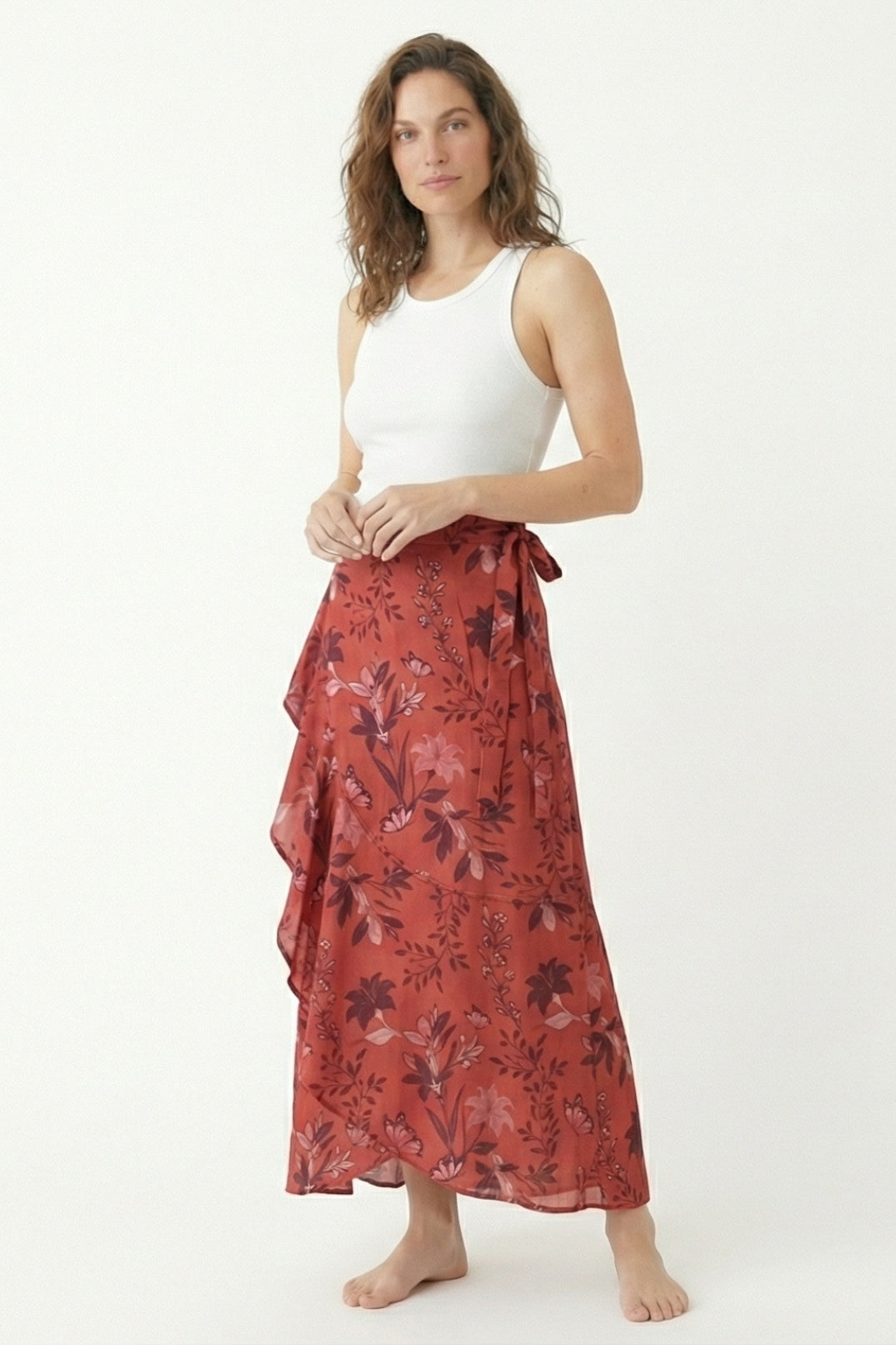 Falda Yuma Puntos Burgundi