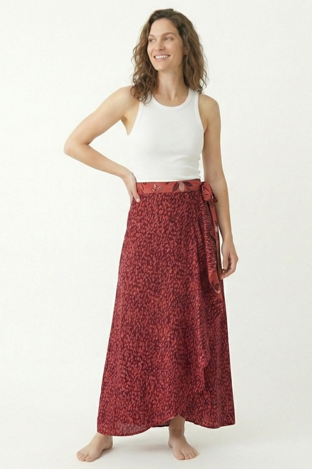 Falda Yuma Puntos Burgundi