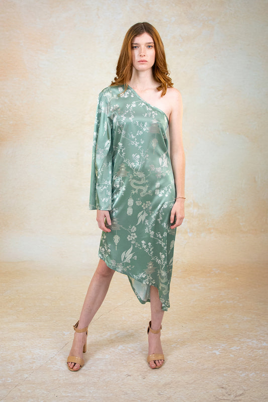 Vestido Pekin Dragon Menta