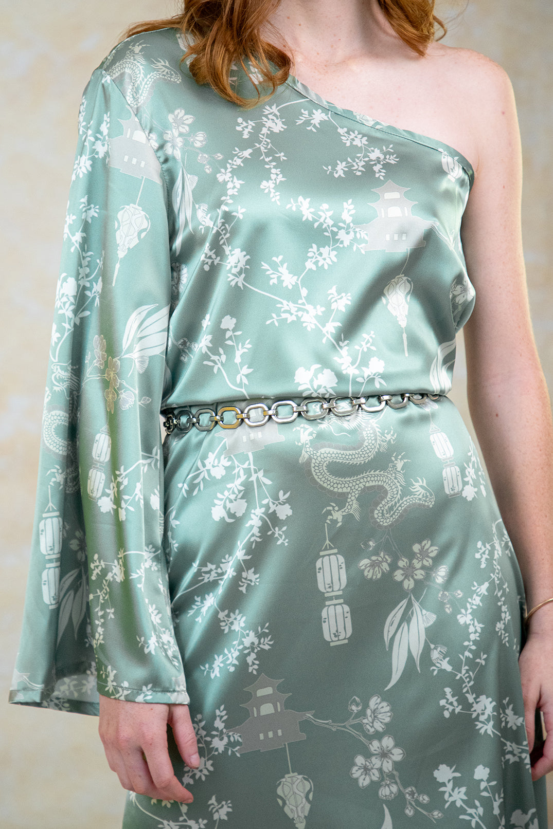 Vestido Pekin Dragon Menta