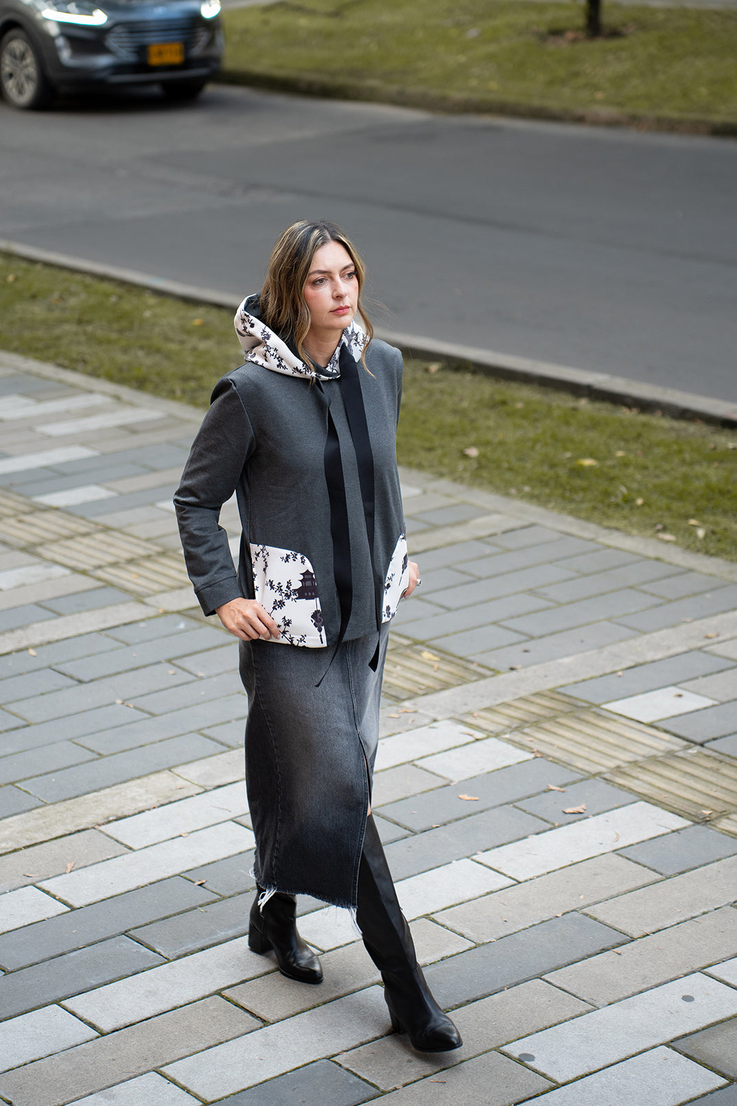 Hoodie Ginza Ash Dragon Blanco