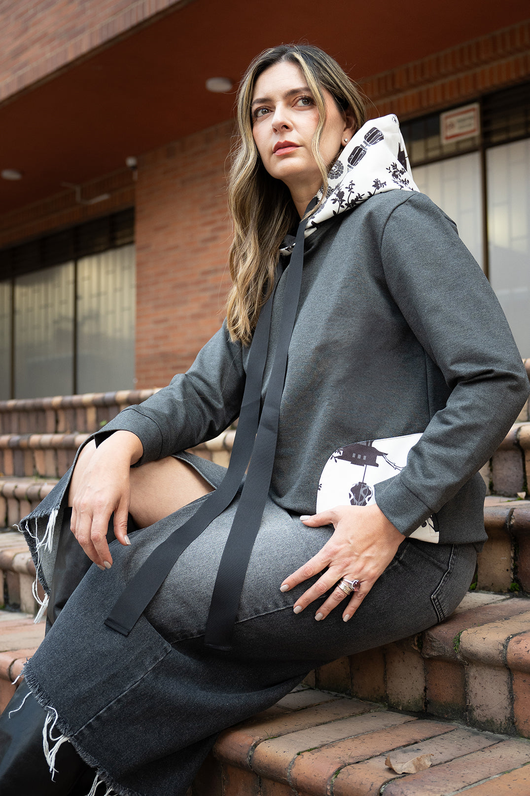 Hoodie Ginza Ash Dragon Blanco