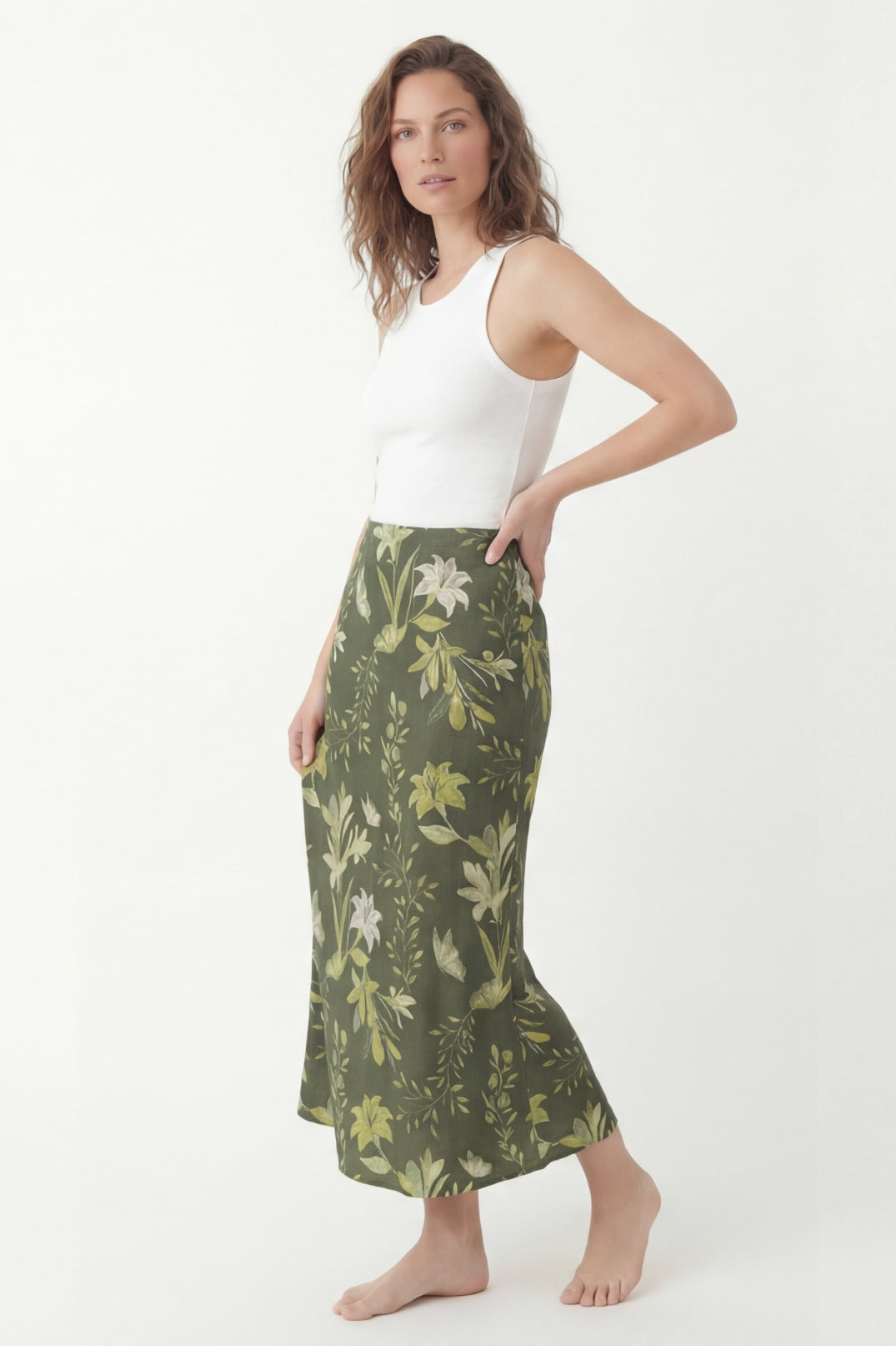 Falda Maia Puntos Verde