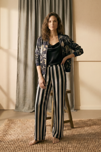 Pantalon Igua Rayas Negro