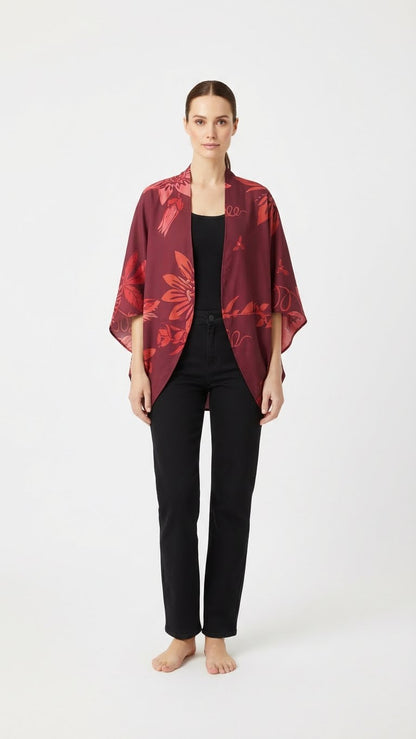 Kimono Savia Achira Burgundi