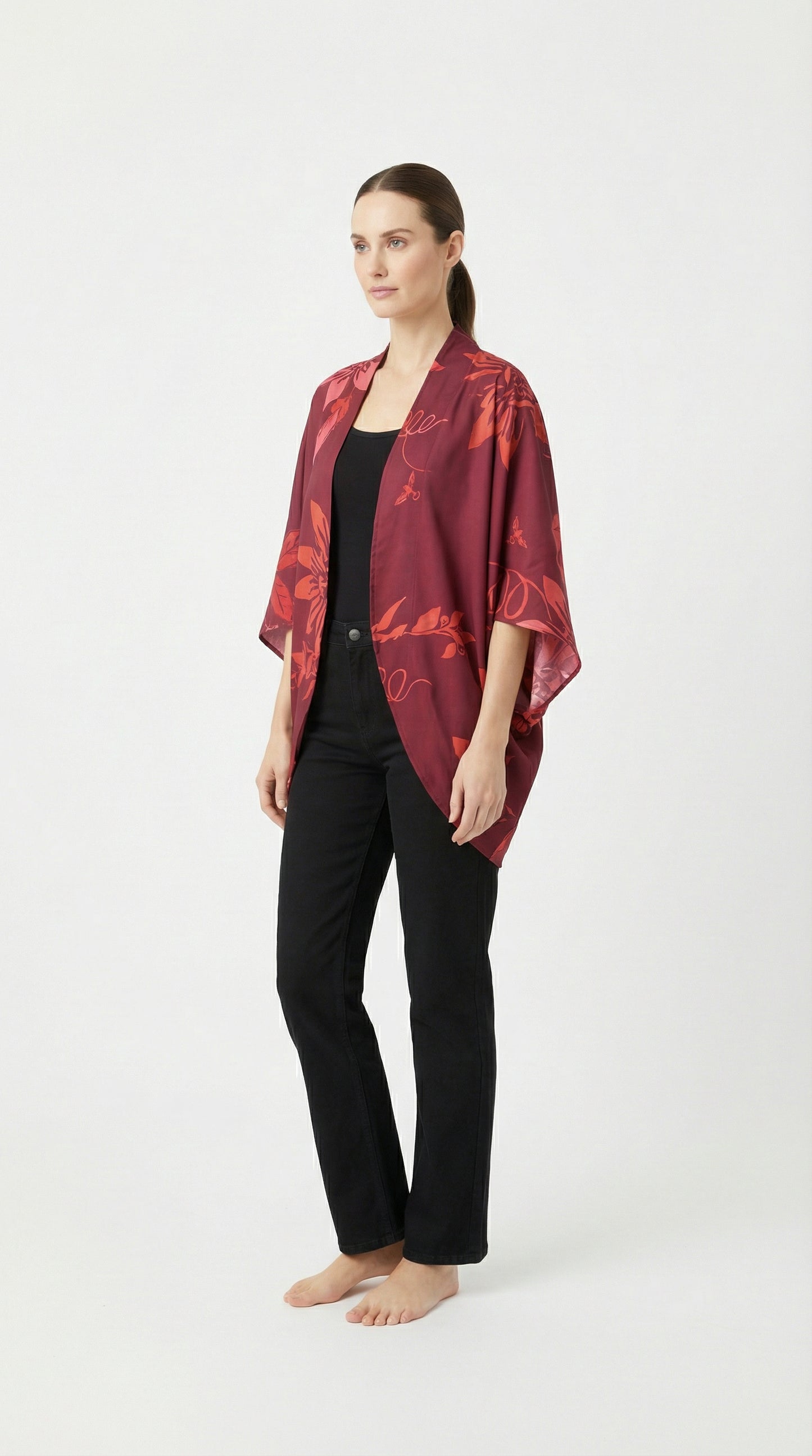 Kimono Savia Achira Burgundi