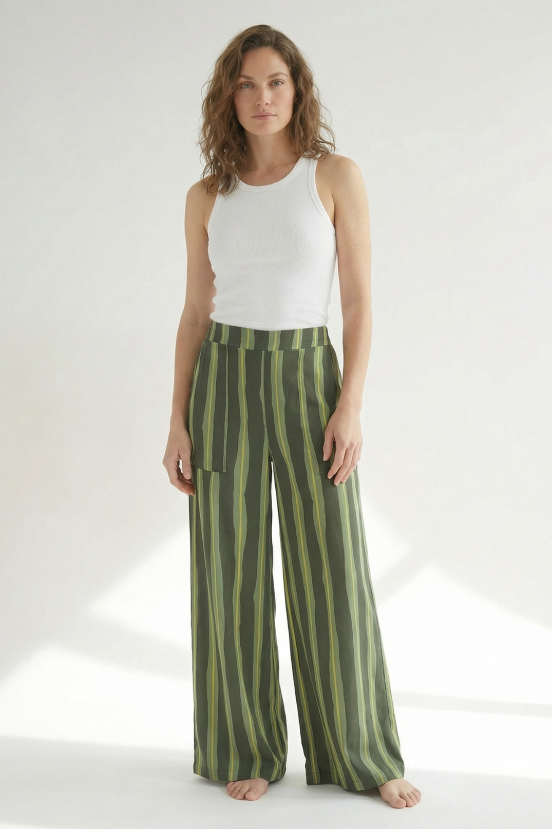 Pantalon Igua Rayas Verde