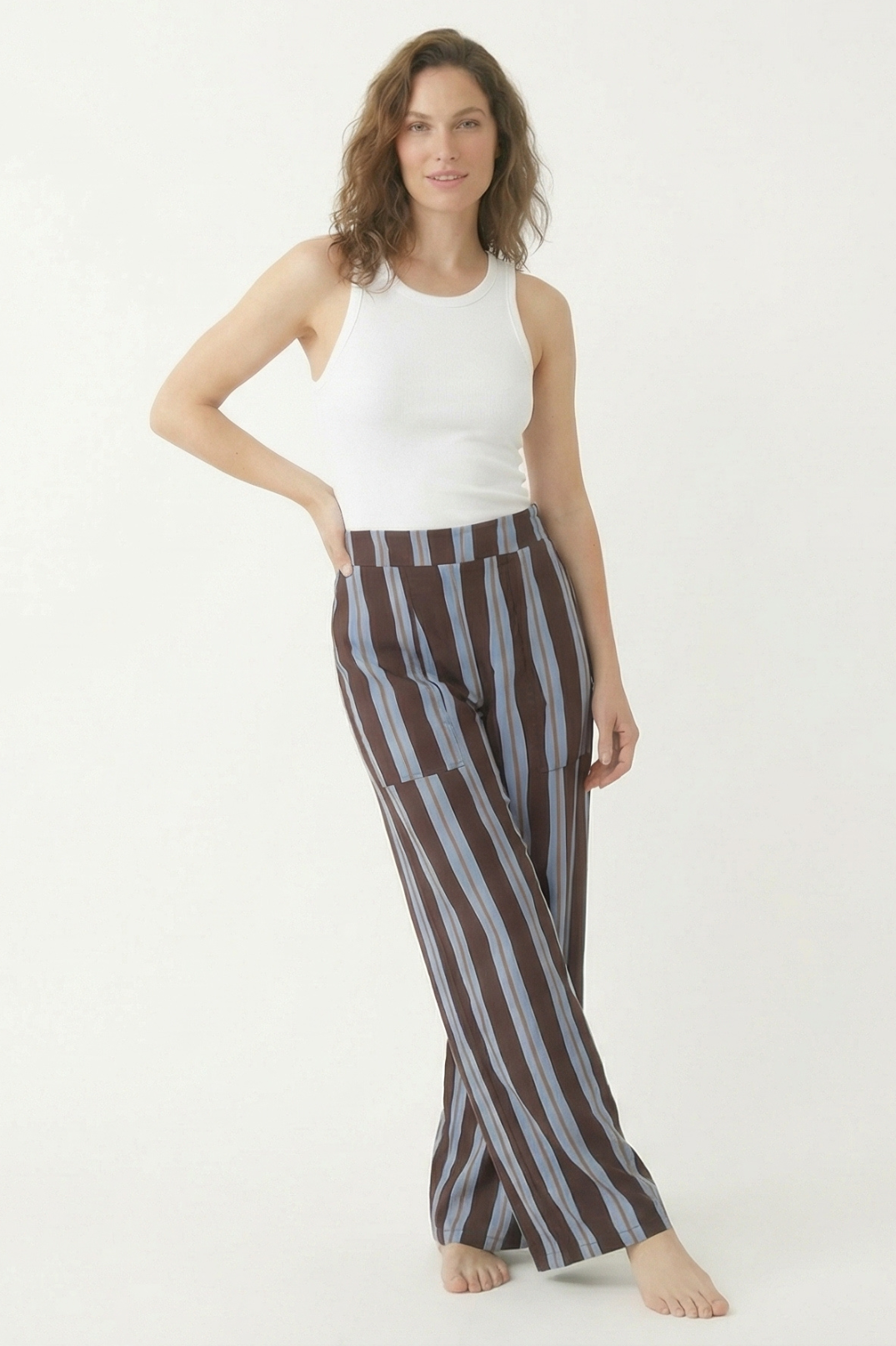 Pantalon Igua Rayas Cafe