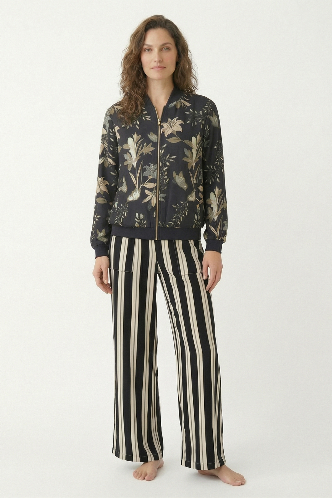 Pantalon Igua Rayas Negro