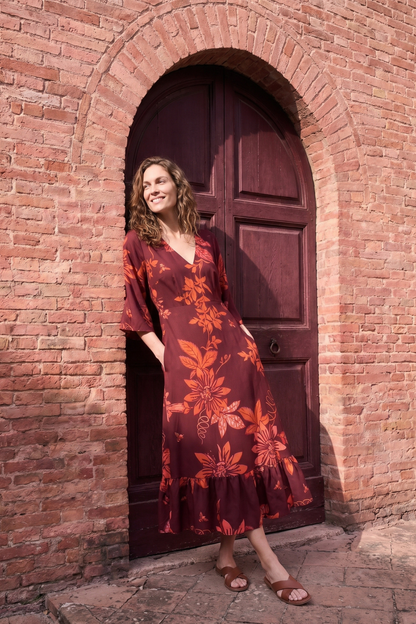 Vestido Magdalena Chulupa Burgundi