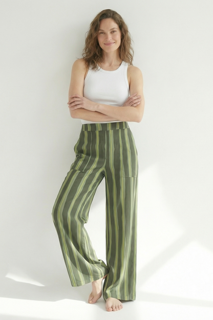 Pantalon Igua Rayas Verde