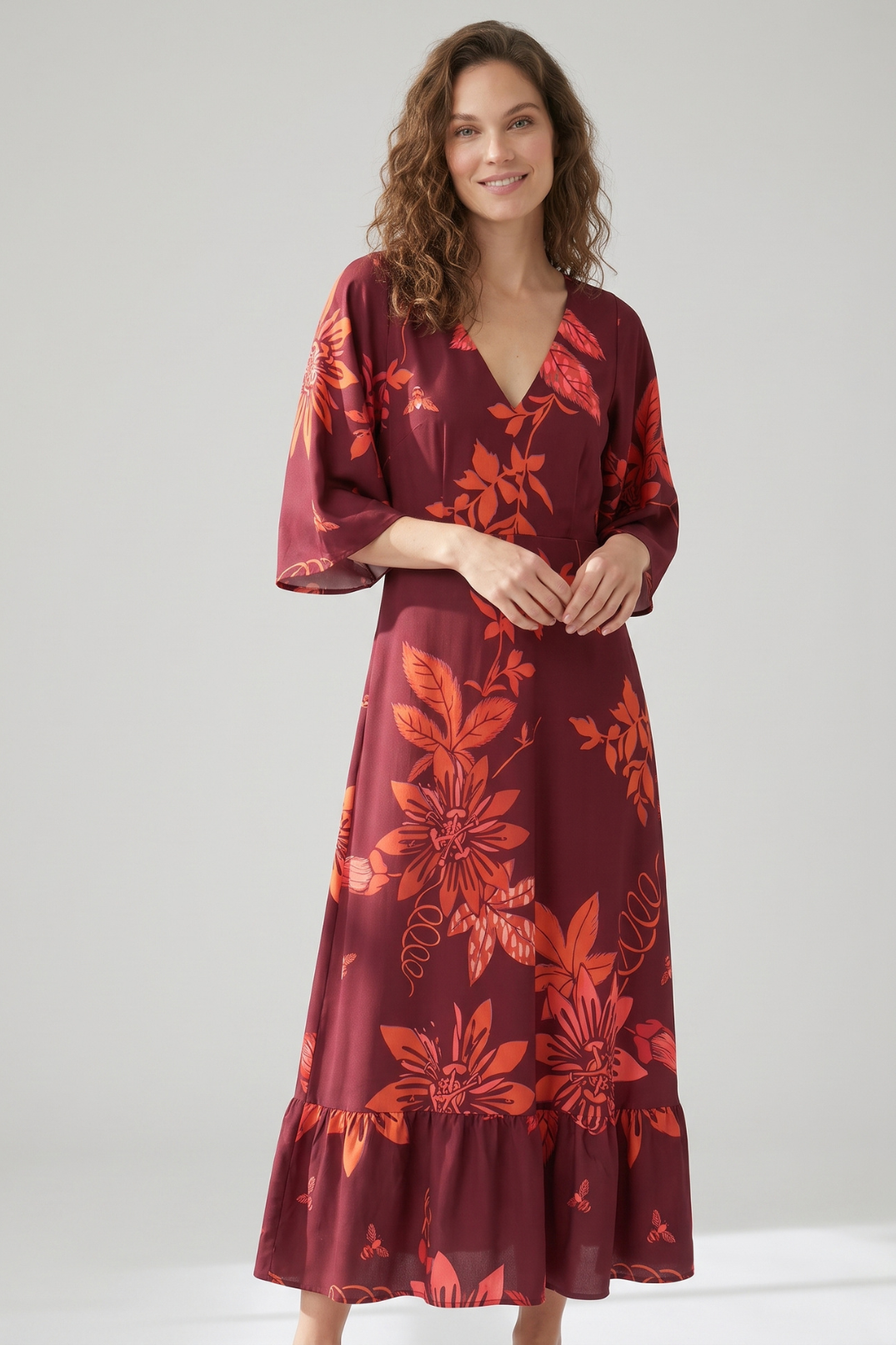 Vestido Magdalena Chulupa Burgundi