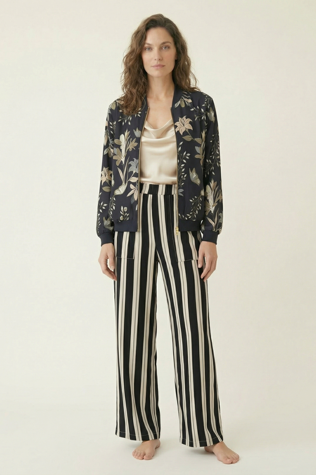 Pantalon Igua Rayas Negro