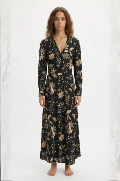 Vestido Senda Achira Negro