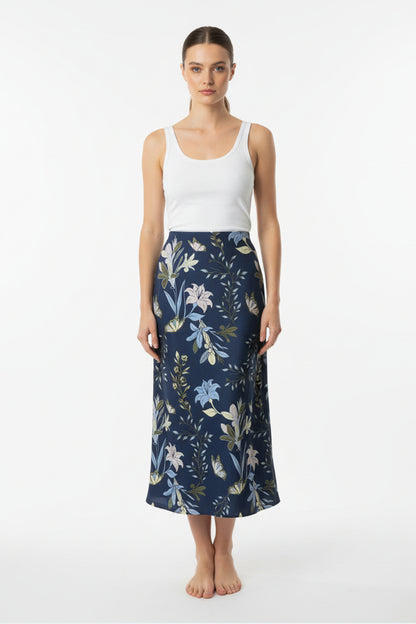 Falda Maia Puntos Azul