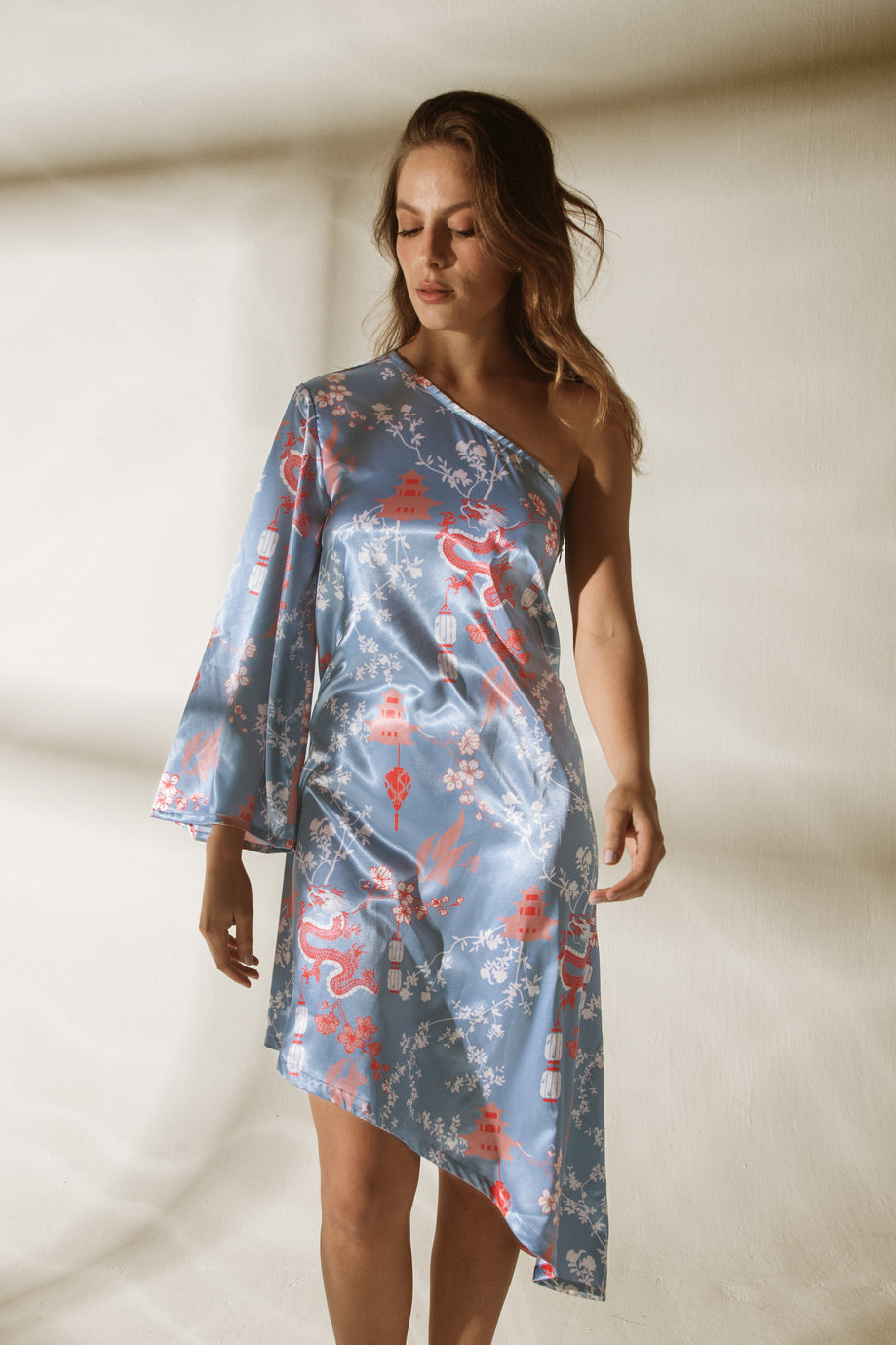 Vestido Pekin Dragon Naranja