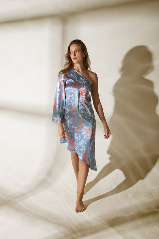Vestido Pekin Dragon Naranja