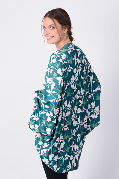 Kimono Maya Colibrí Verde/Nude