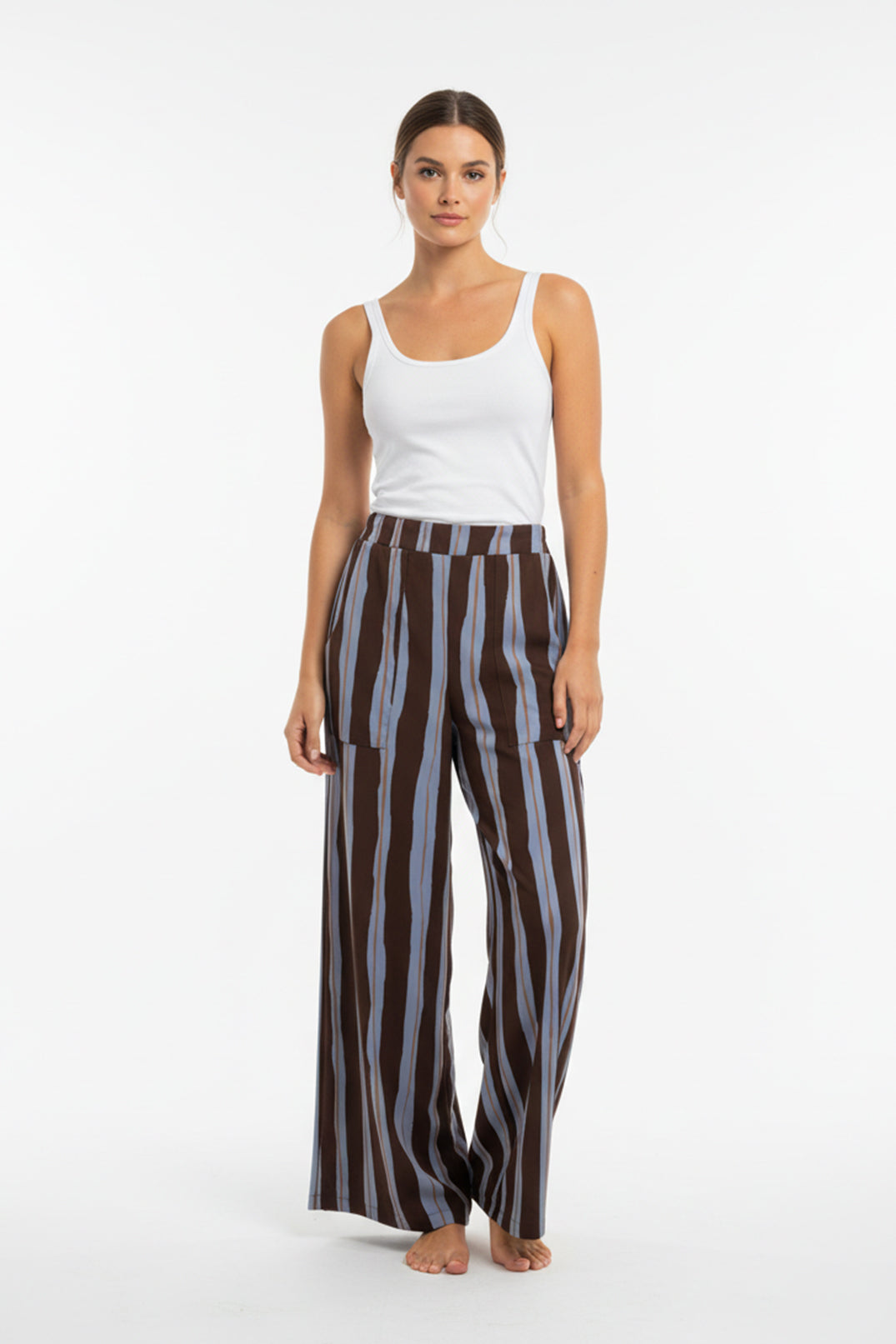 Pantalon Igua Rayas Cafe