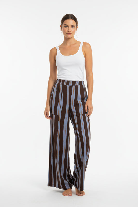 Pantalon Igua Rayas Cafe