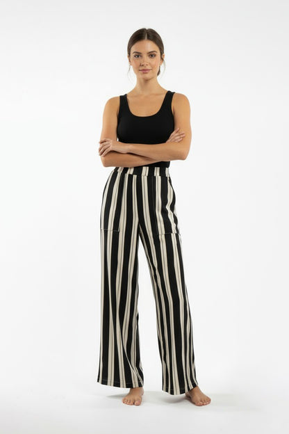 Pantalon Igua Rayas Negro