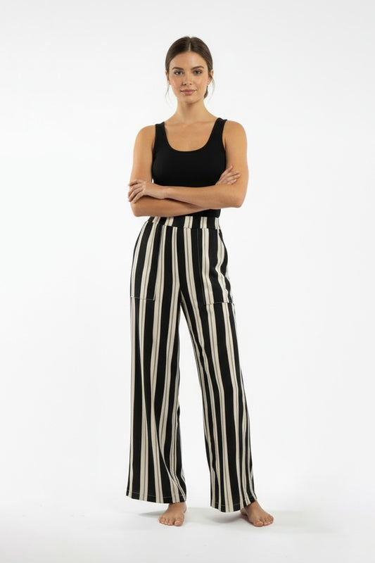 Pantalon Igua Rayas Negro