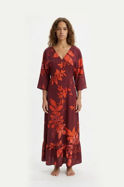 Vestido Magdalena Chulupa Burgundi