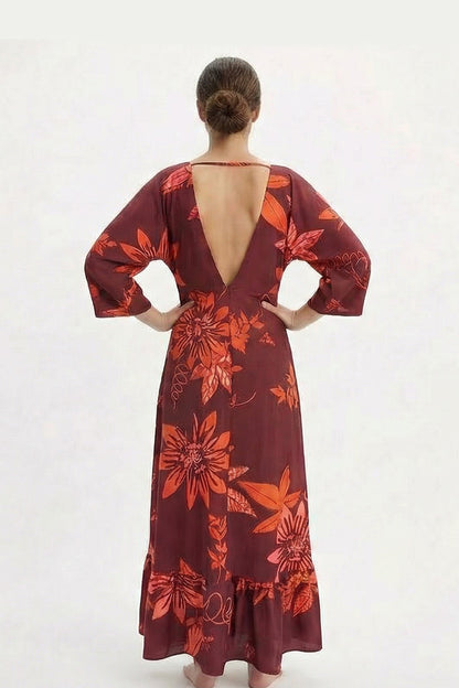 Vestido Magdalena Chulupa Burgundi