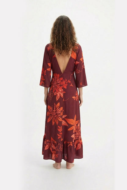 Vestido Magdalena Chulupa Burgundi